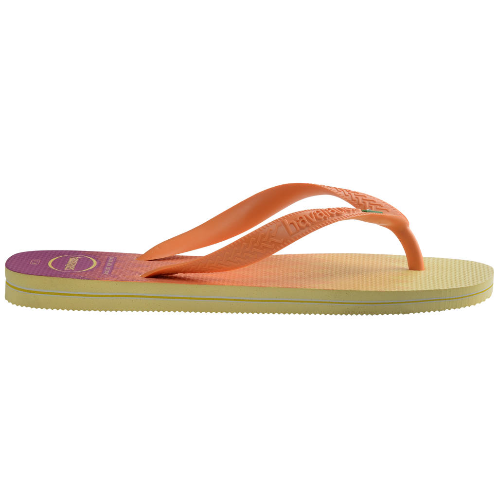 Ciabatte infradito da donna gialle con motivo sfumato Havaianas Brasil Fresh