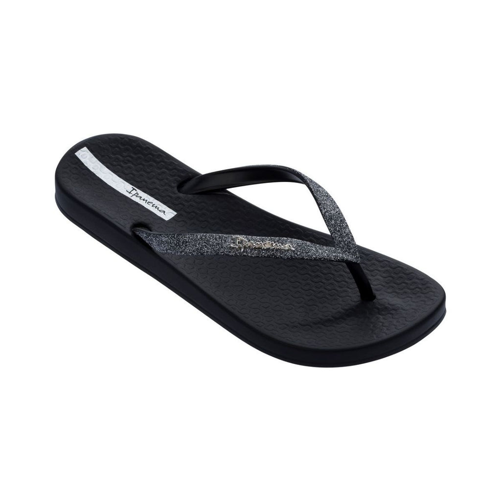 Ciabatte infradito da donna nere con glitter Ipanema Lolita