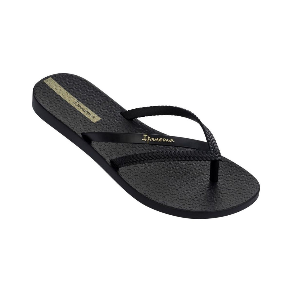 Ciabatte infradito da donna nere con doppio cinturino Ipanema Bossa