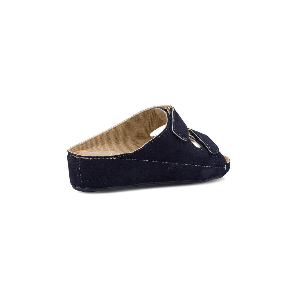 Ciabatte comfort blu con doppia fascia da donna Rosagialla