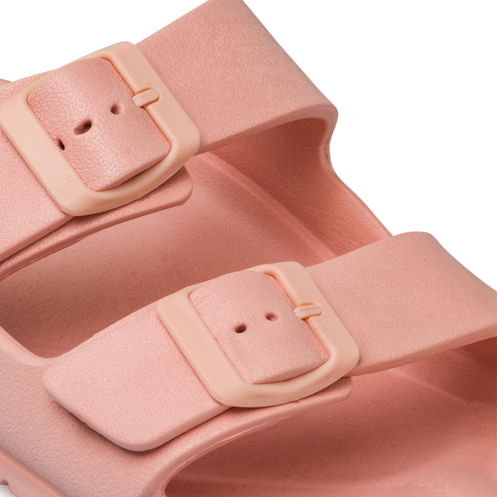 Ciabatte da donna rosa a doppia fascia Silvia Sikel