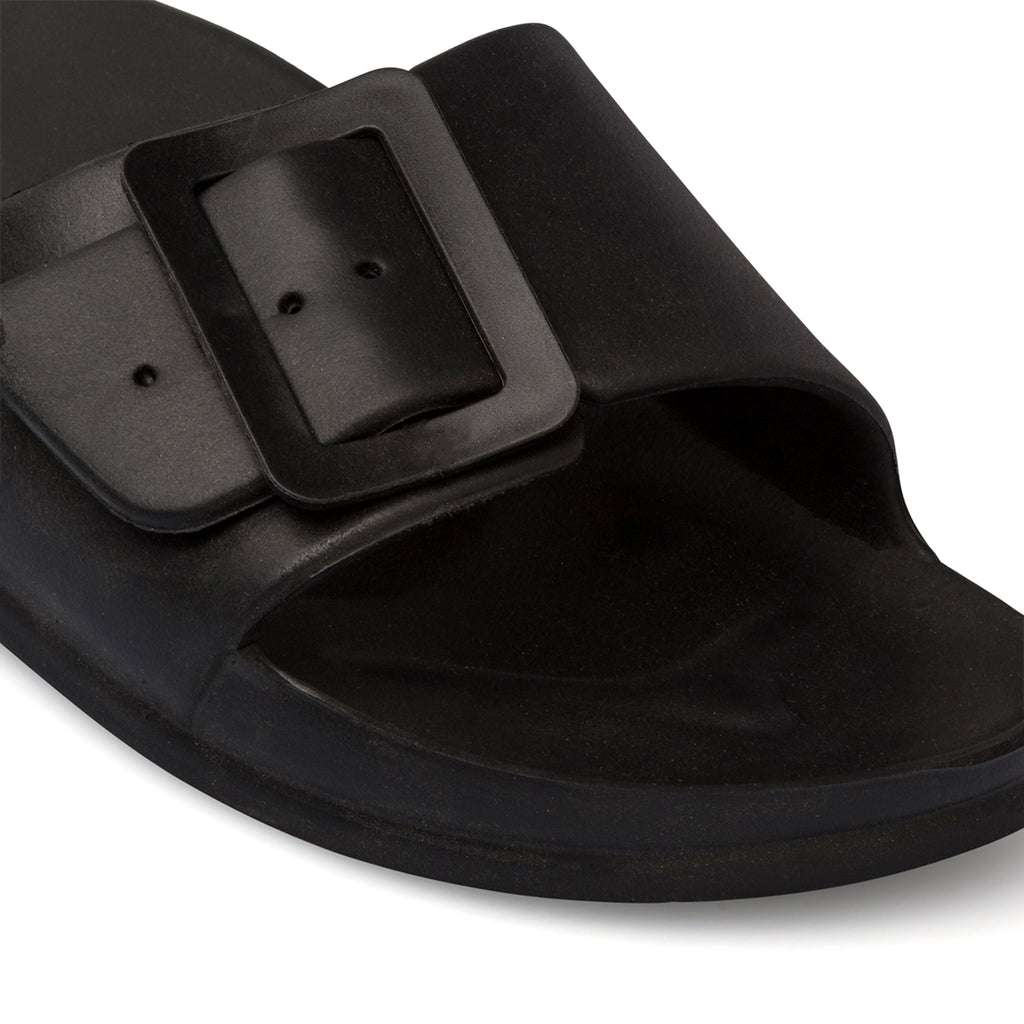 Ciabatte da donna nere a fascia singola Silvia Sikel