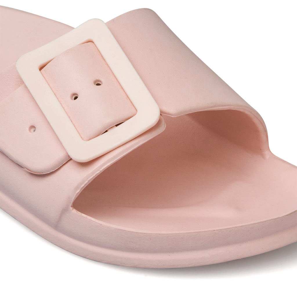 Ciabatte da donna rosa a fascia singola Silvia Sikel