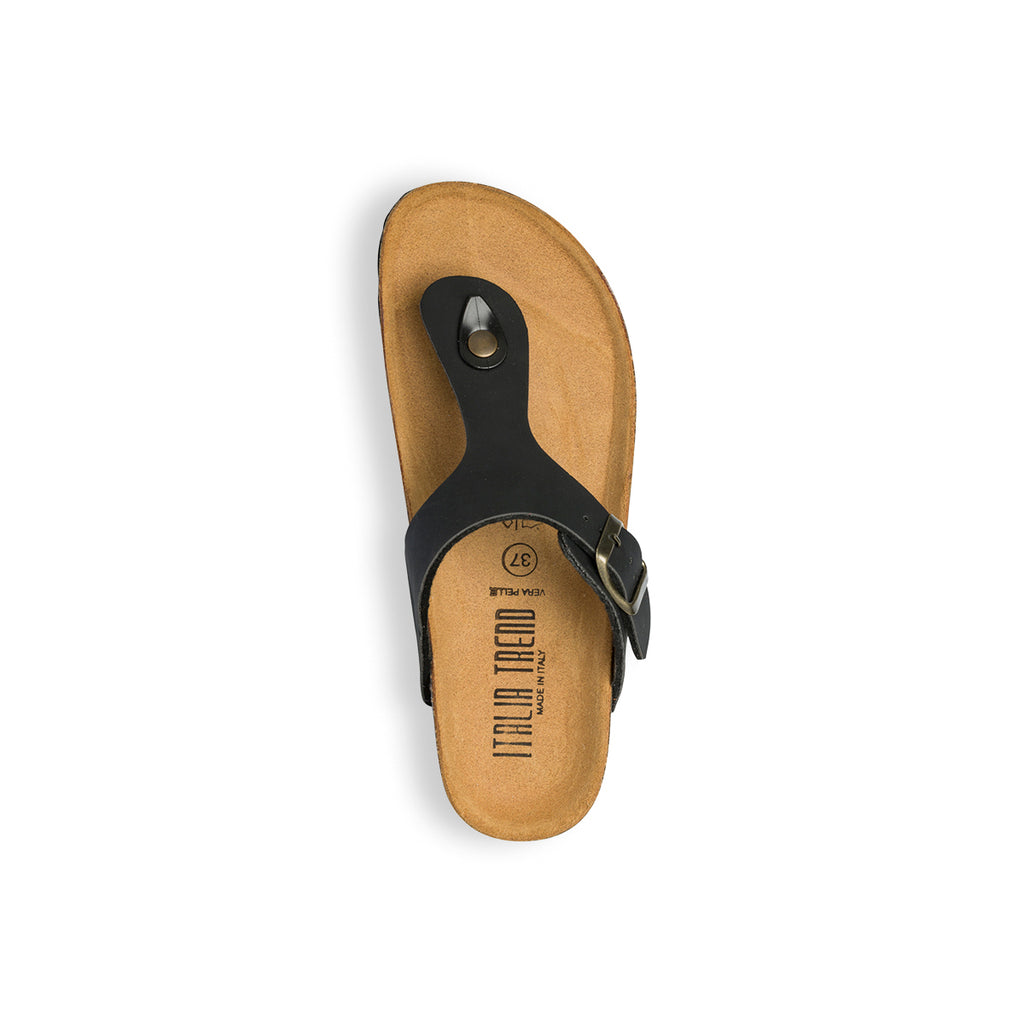 Ciabatte infradito nere da donna Italia Trend Zeudi