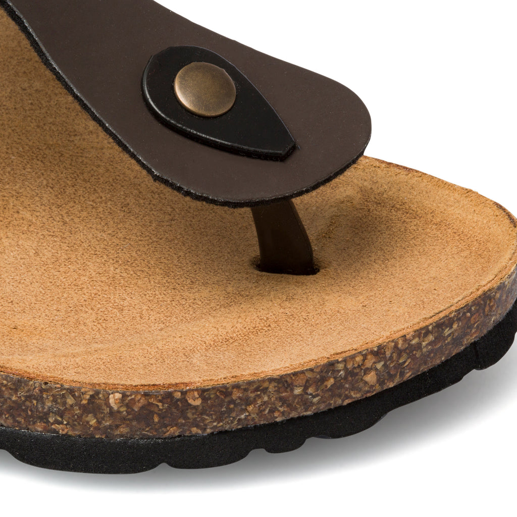 Ciabatte infradito marroni da donna Italia Trend Zeudi