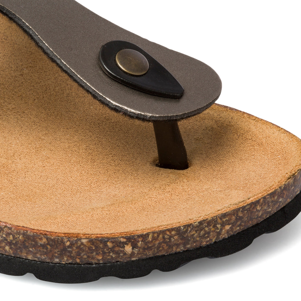 Ciabatte infradito color bronzo da donna Italia Trend Zeudi