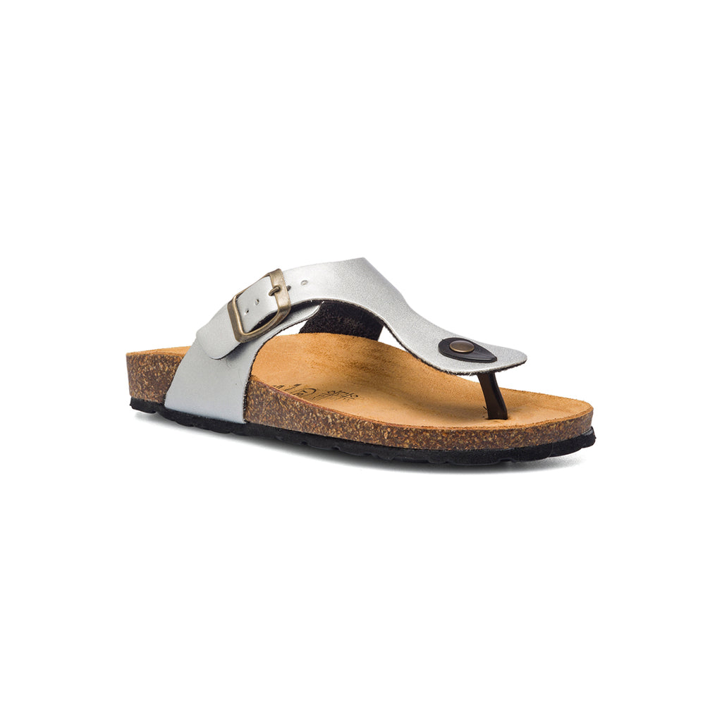 Ciabatte infradito color argento da donna Italia Trend Zeudi