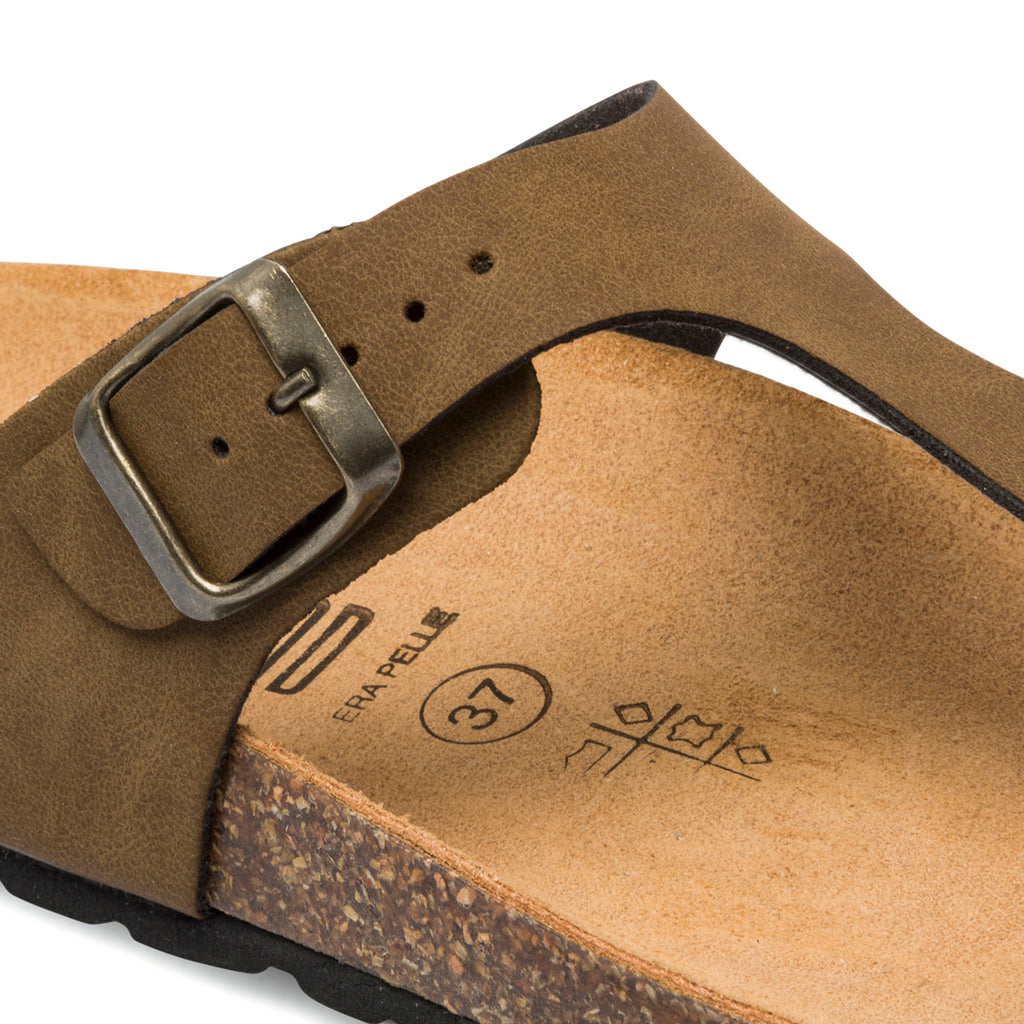 Ciabatte infradito marroni da donna Italia Trend Zeudi