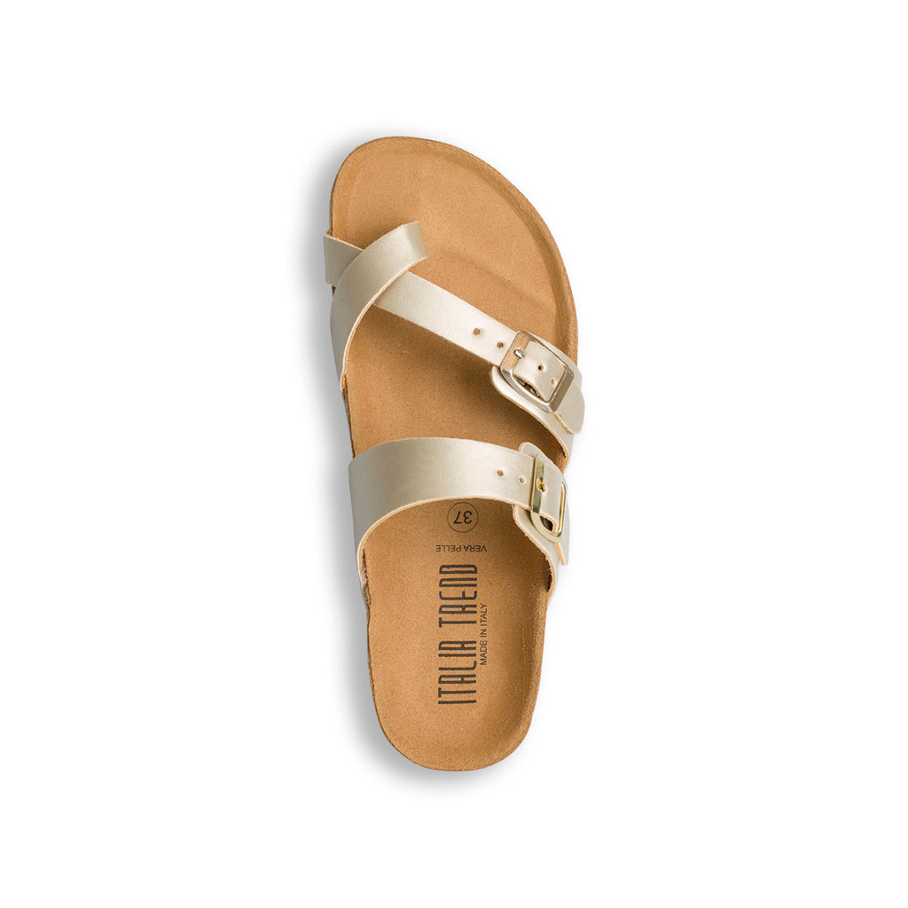 Ciabatte infradito platino da donna Italia Trend Cassandra