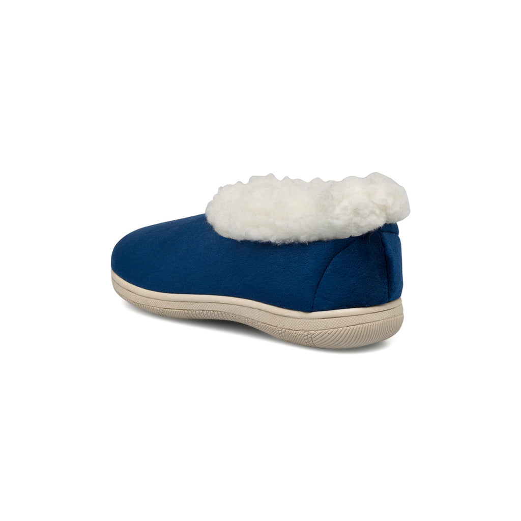 Pantofole blu da donna con imbottitura in pelliccia sintetica Stilrosa