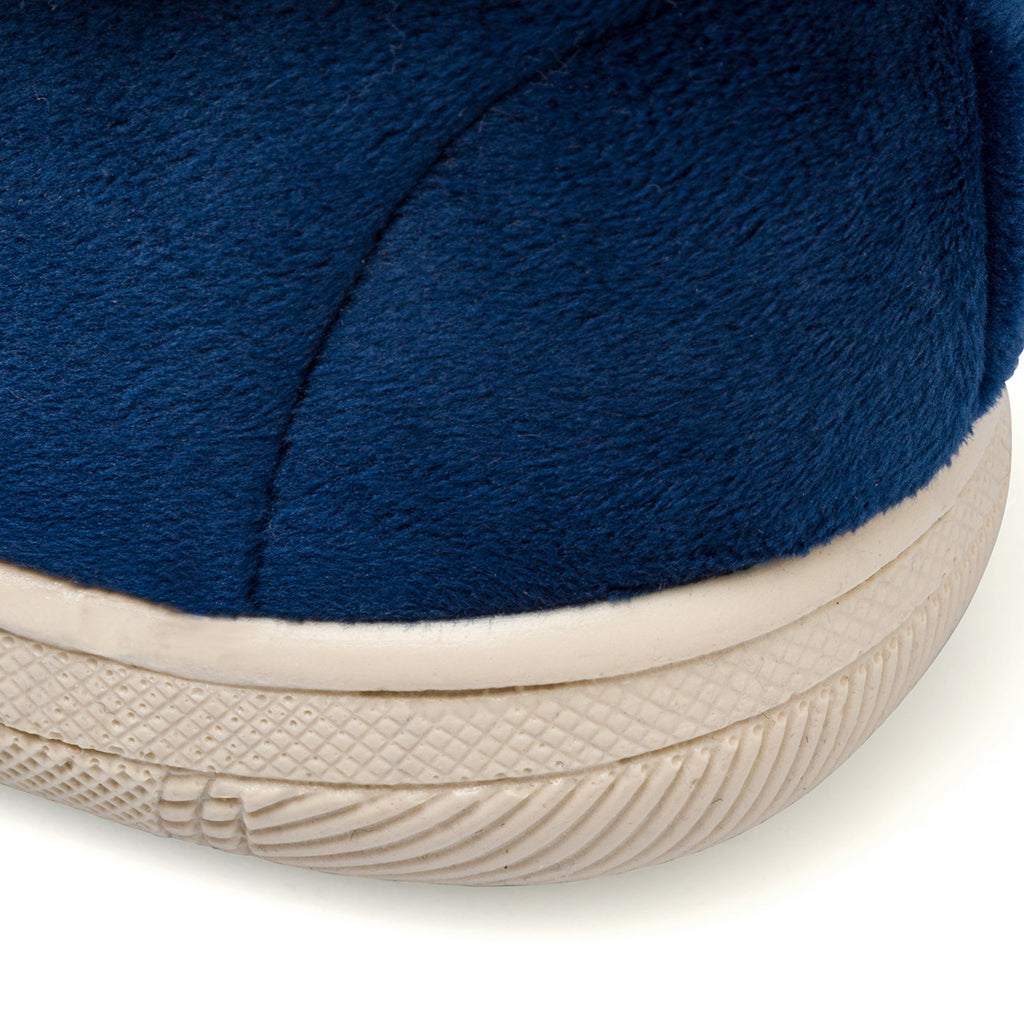 Pantofole blu da donna con imbottitura in pelliccia sintetica Stilrosa