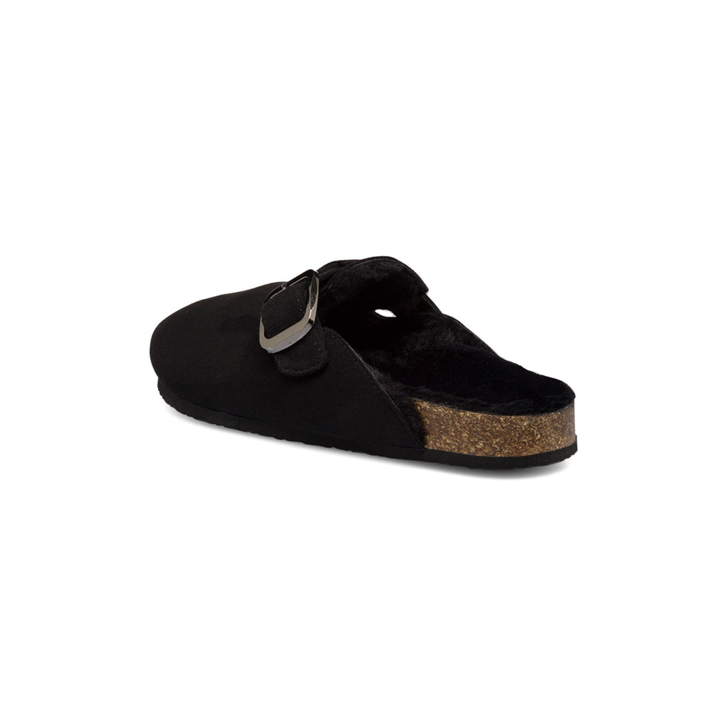 Pantofole nere da donna con cinturino Lora Ferres