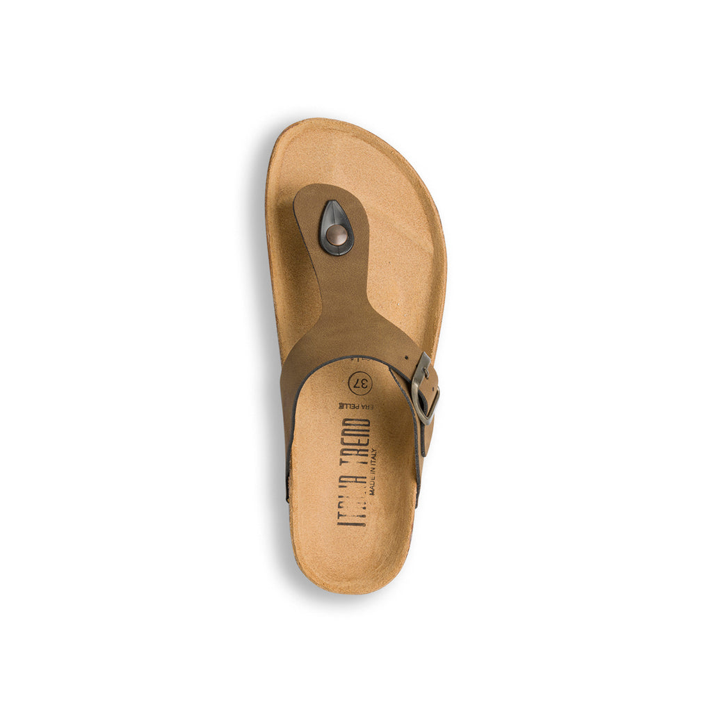 Ciabatte Infradito marroni da Donna Italia Trend Zeudi