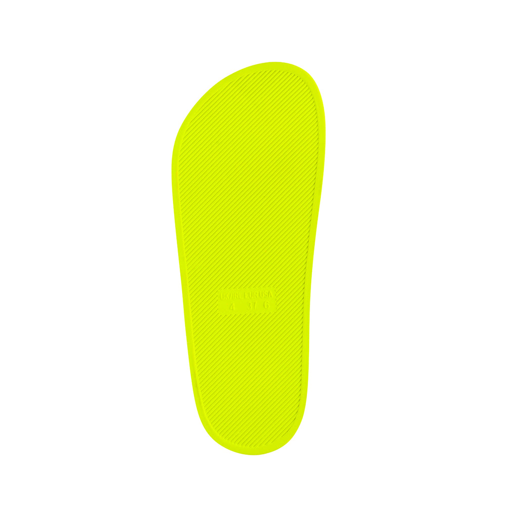 Ciabatte gialle fluo da donna effetto cocco Silvia Sikel