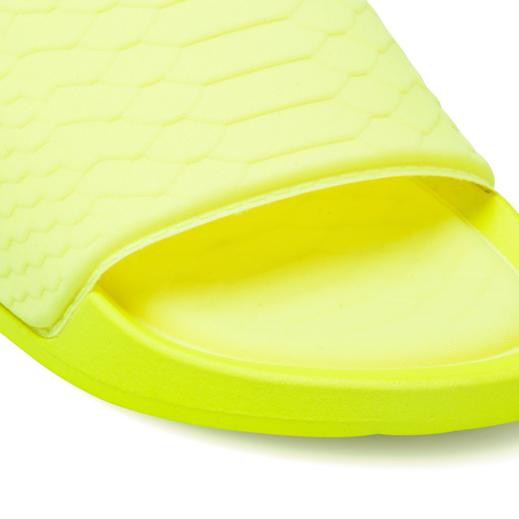 Ciabatte gialle fluo da donna effetto cocco Silvia Sikel