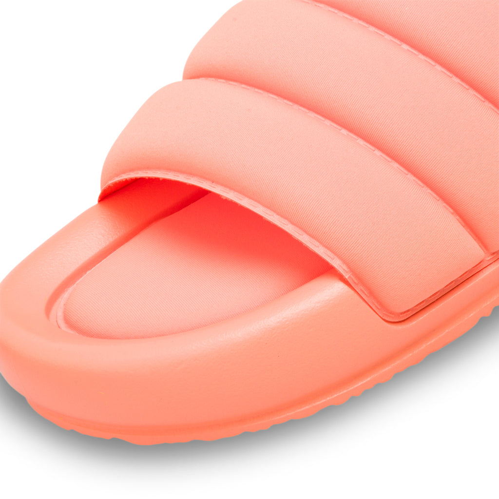 Ciabatte arancioni da donna con fascia effetto trapuntato Silvia Sikel