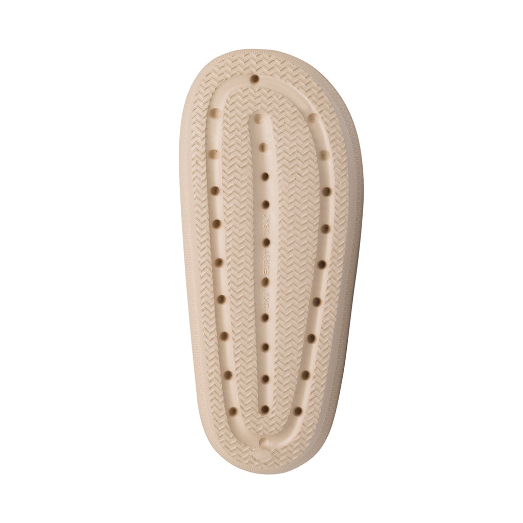 Ciabatte infradito beige in gomma da donna Lora Ferres On The Beach