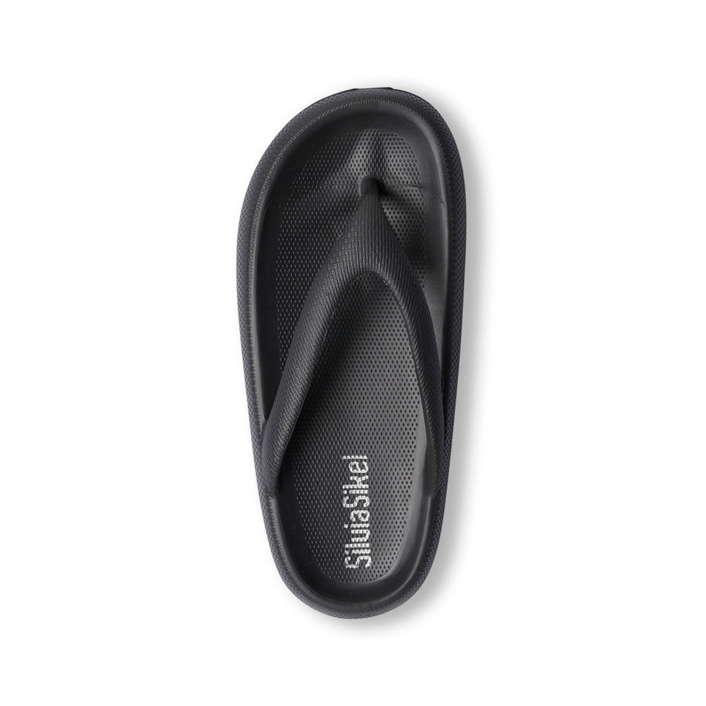 Ciabatte infradito nere in gomma da donna Lora Ferres On The Beach