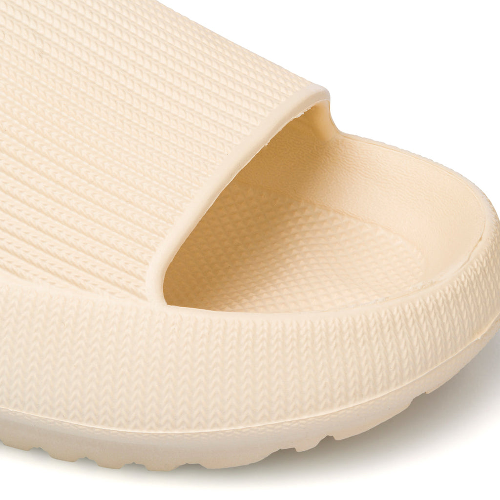 Ciabatte da donna beige a fascia singola Lora Ferres On The Beach