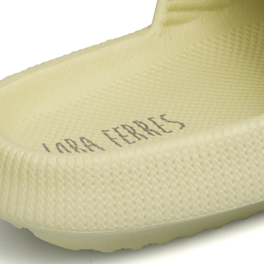 Ciabatte da donna verdi a fascia singola Lora Ferres On The Beach