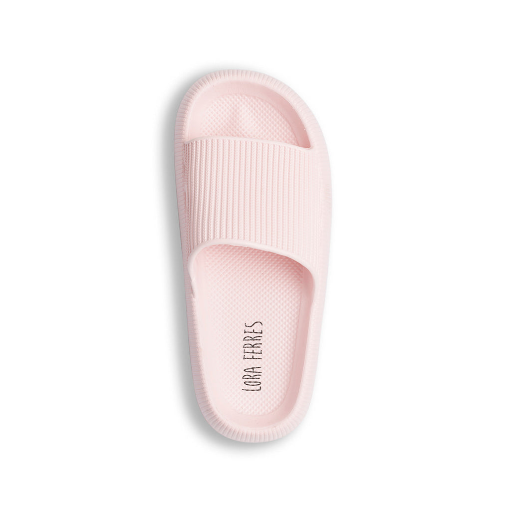 Ciabatte da donna rosa a fascia singola Lora Ferres