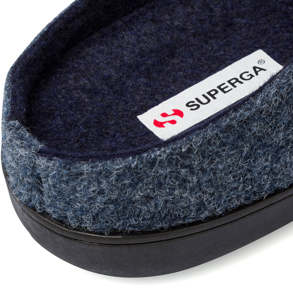 Pantofole blu da uomo Superga