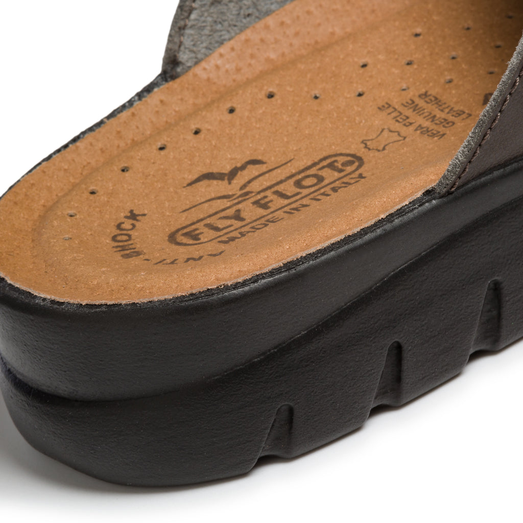 Ciabatte marroni in pelle Fly Flot