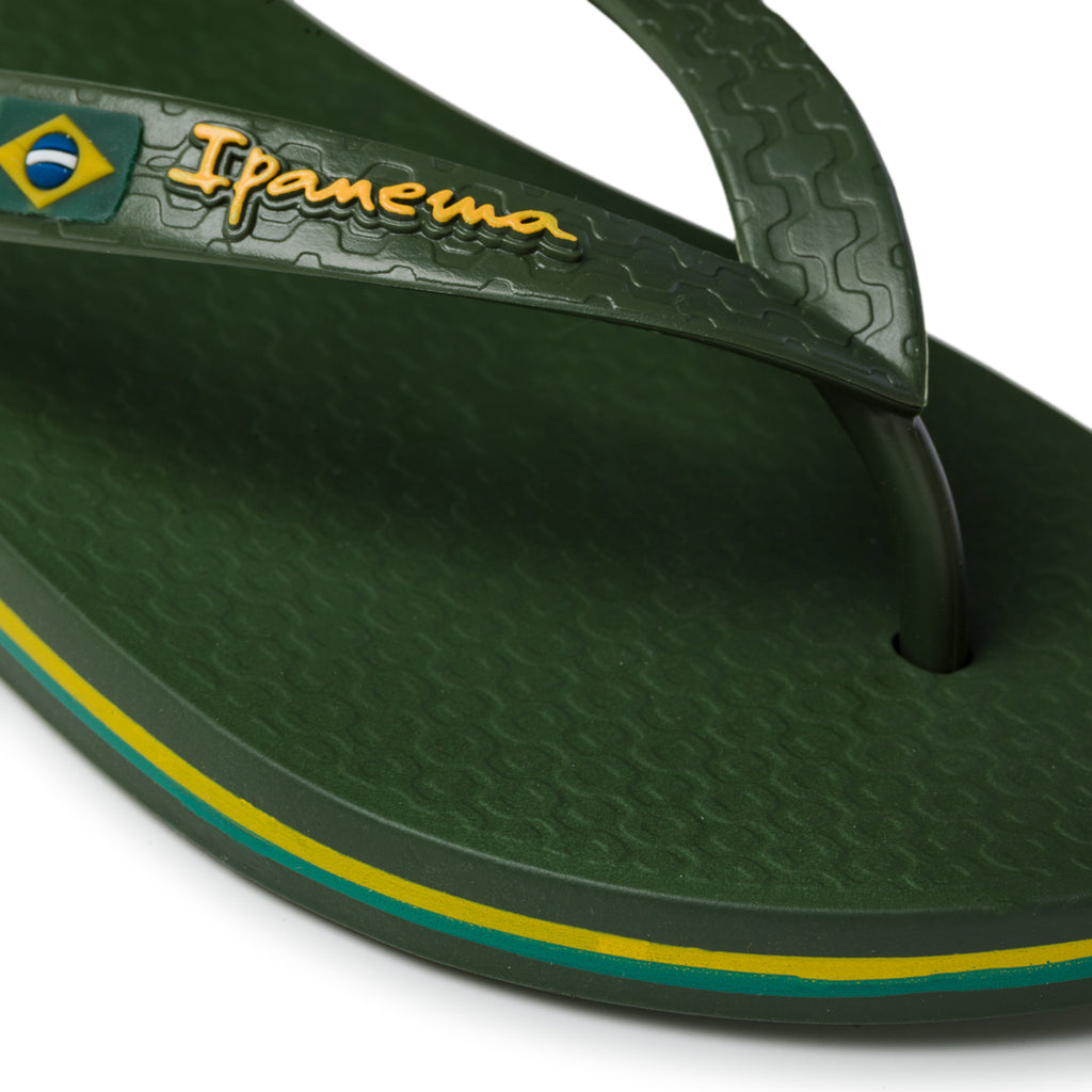 Ciabatte infradito verdi in gomma Ipanema Class Brasil II