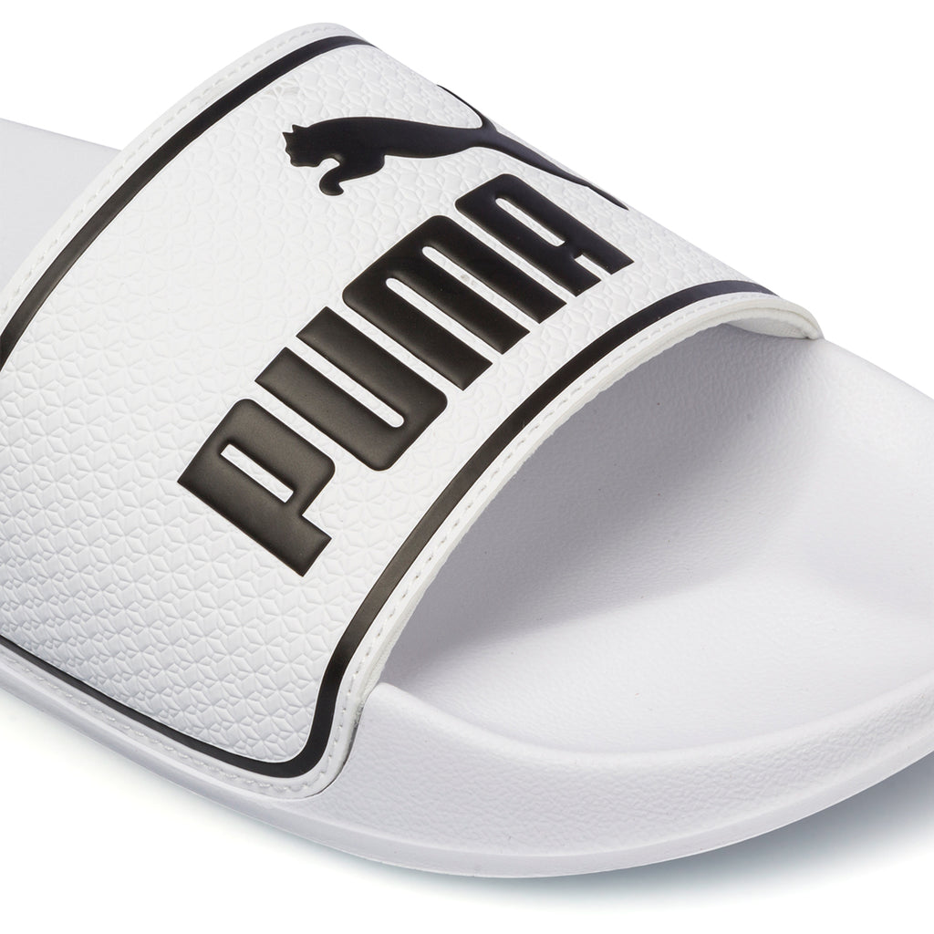 Ciabatte bianche da uomo con logo a contrasto Puma Leadcat 2.0