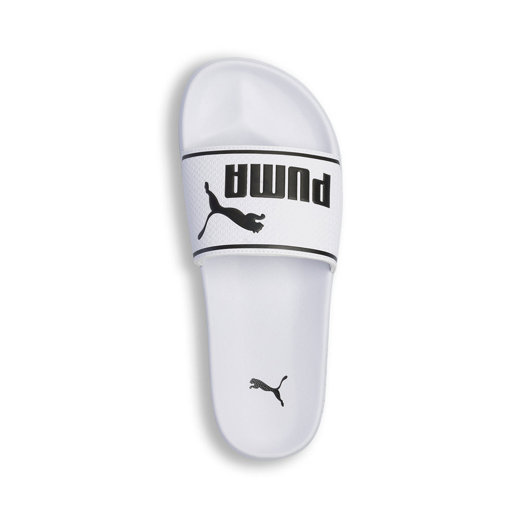 Ciabatte bianche da uomo con logo a contrasto Puma Leadcat 2.0