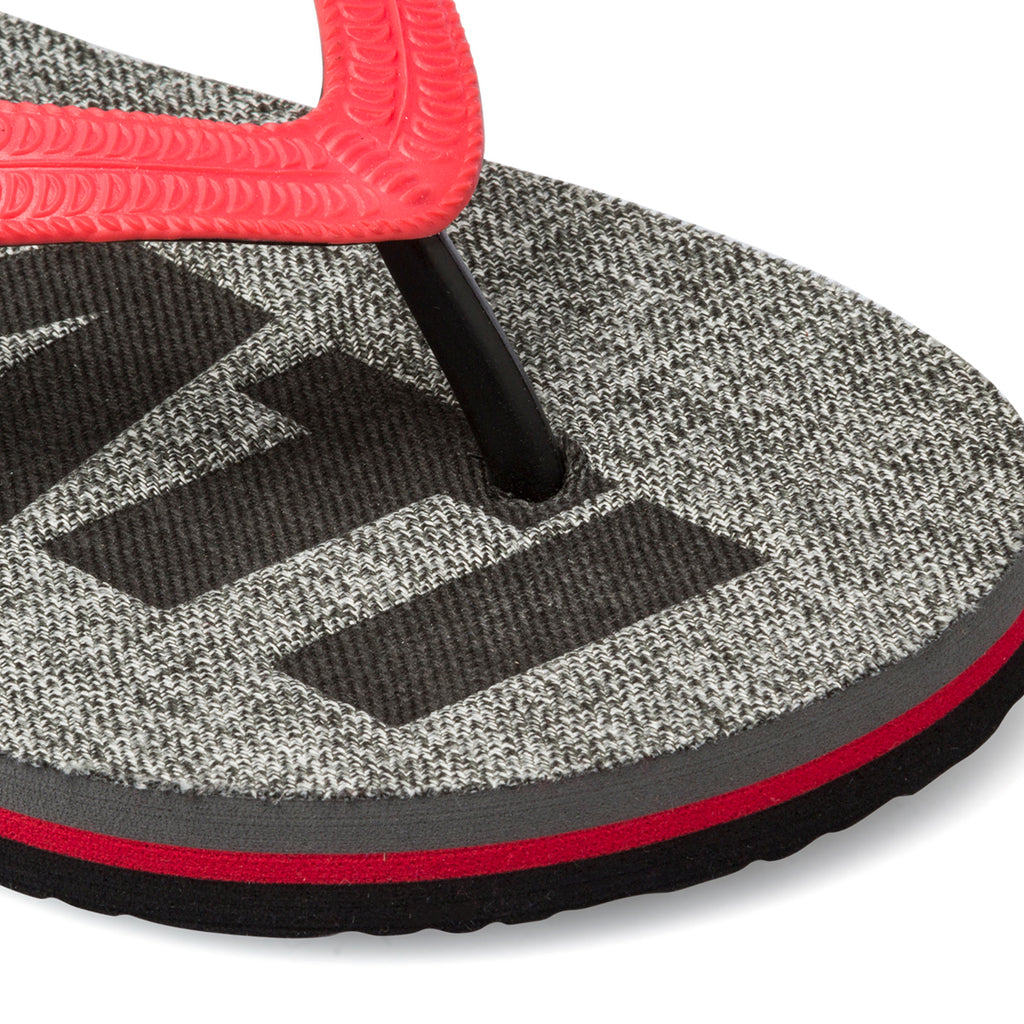 Ciabatte infradito da uomo grigie e rosse con logo a contrasto Ducati