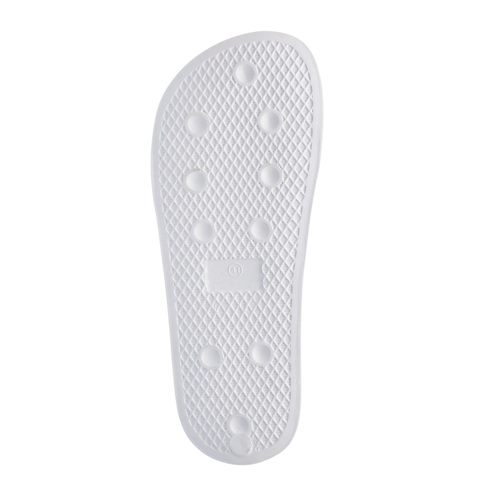 Ciabatte da uomo bianche con fascia tricolore Ducati