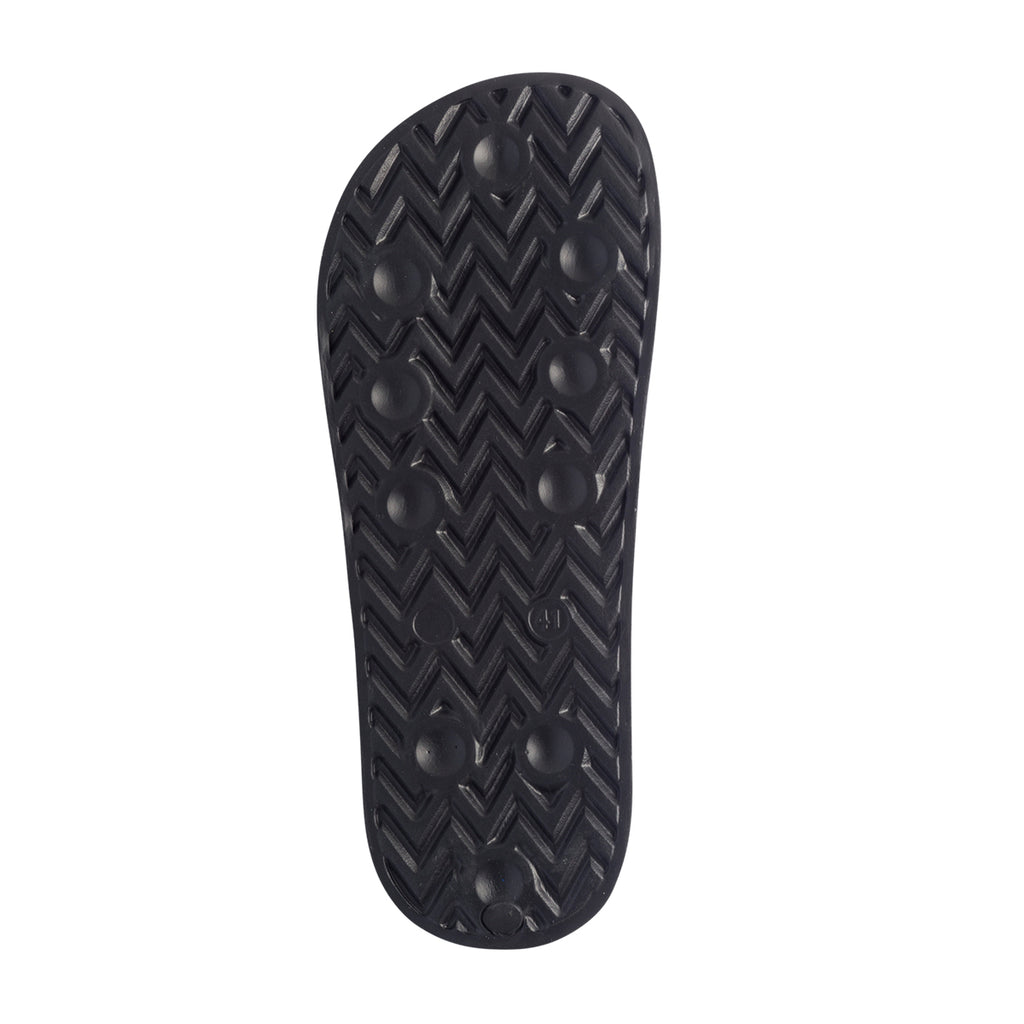 Ciabatte da uomo nere con logo sulla fascia Armata di Mare