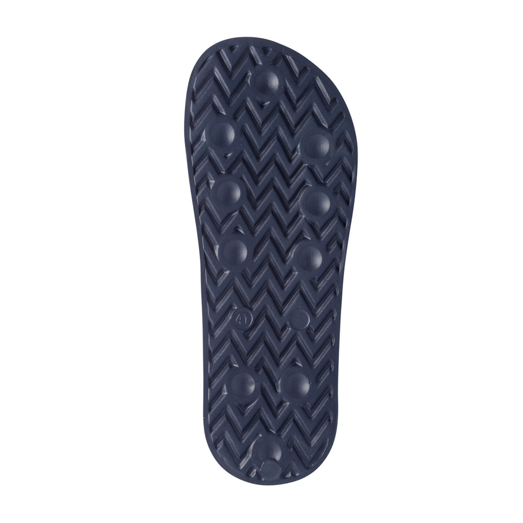 Ciabatte da uomo bianche e blu con logo sulla fascia Armata di Mare