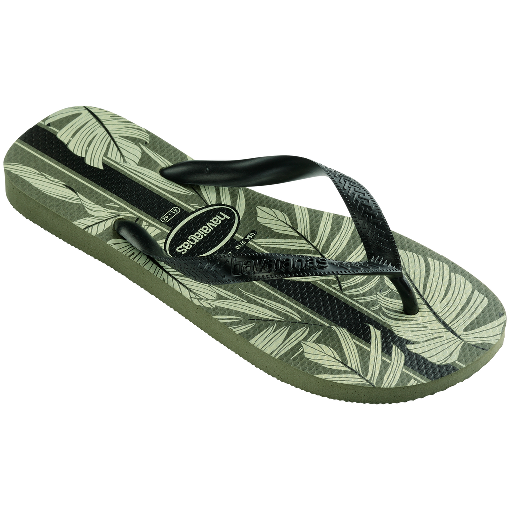 Ciabatte infradito da uomo verdi con stampa sulla suola Havaianas Aloha