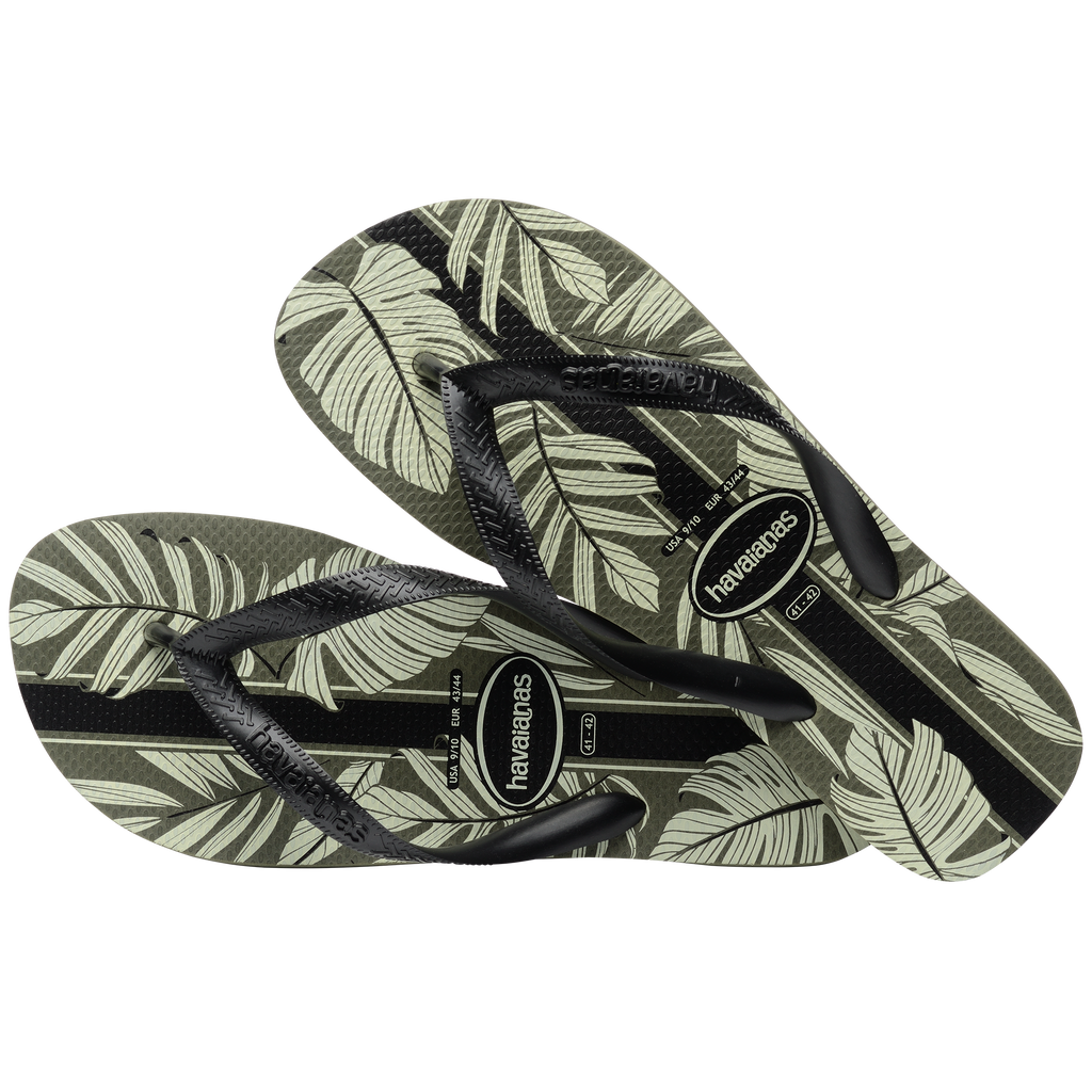 Ciabatte infradito da uomo verdi con stampa sulla suola Havaianas Aloha