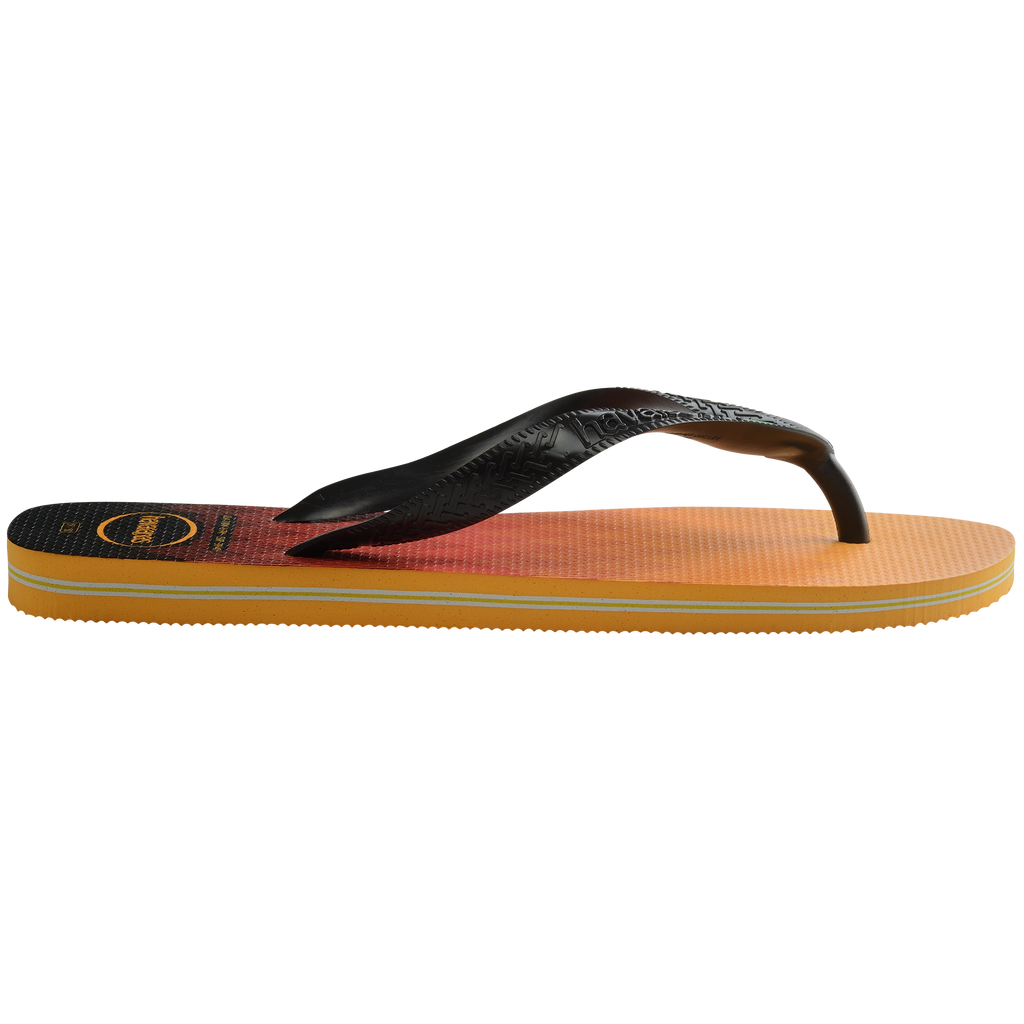 Ciabatte infradito da uomo arancioni con motivo sfumato Havaianas Brasil Fresh