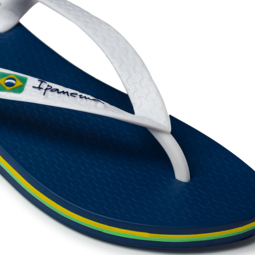 Ciabatte infradito da uomo blu e bianche Ipanema Class Brasil II