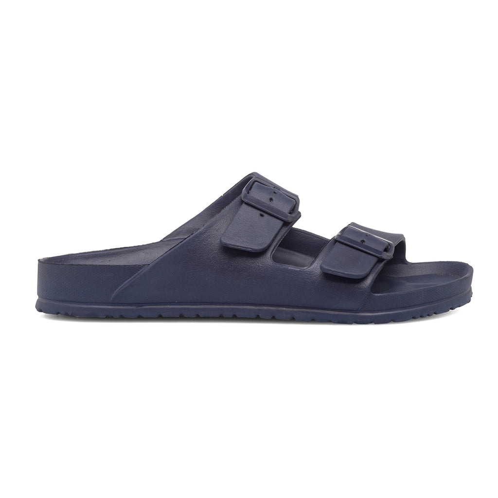 Ciabatte da uomo blu a doppia fascia Feetty