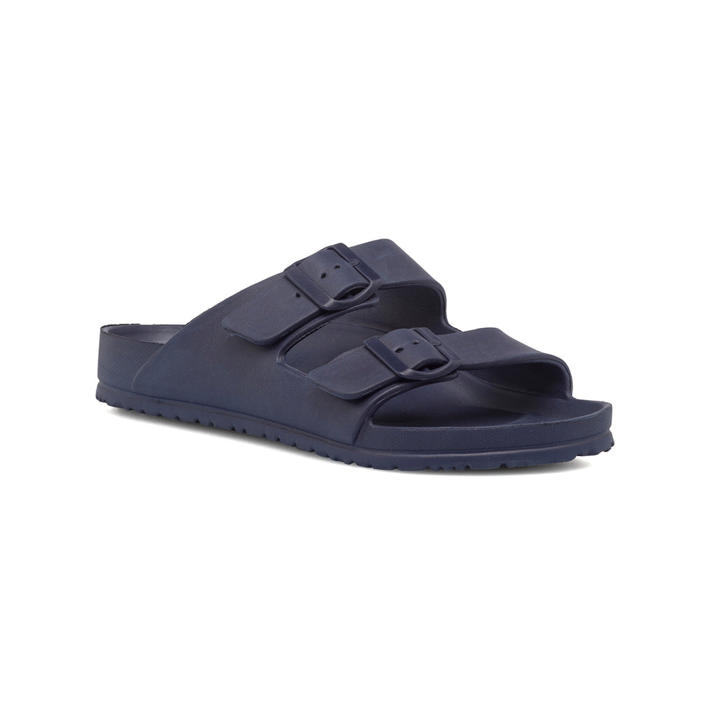 Ciabatte da uomo blu a doppia fascia Feetty