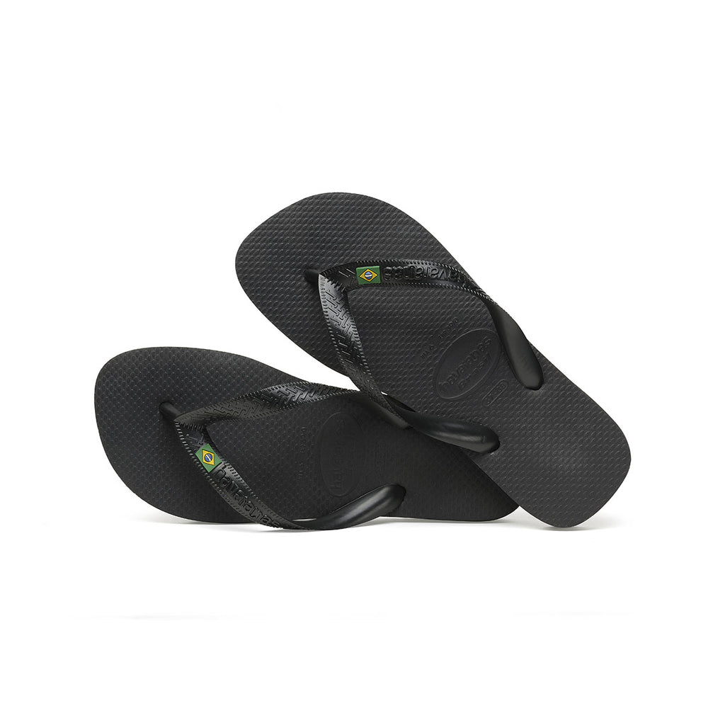 Ciabatte infradito nere da uomo Havaianas Brasil