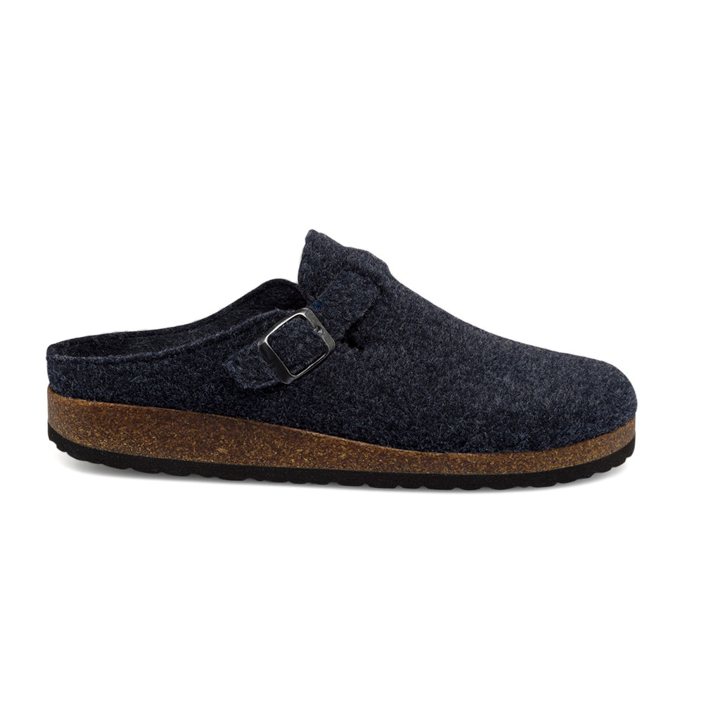 Pantofole blu in tessuto da uomo con cinturino Tè Verde