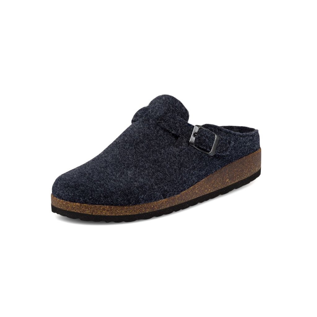 Pantofole blu in tessuto da uomo con cinturino Tè Verde