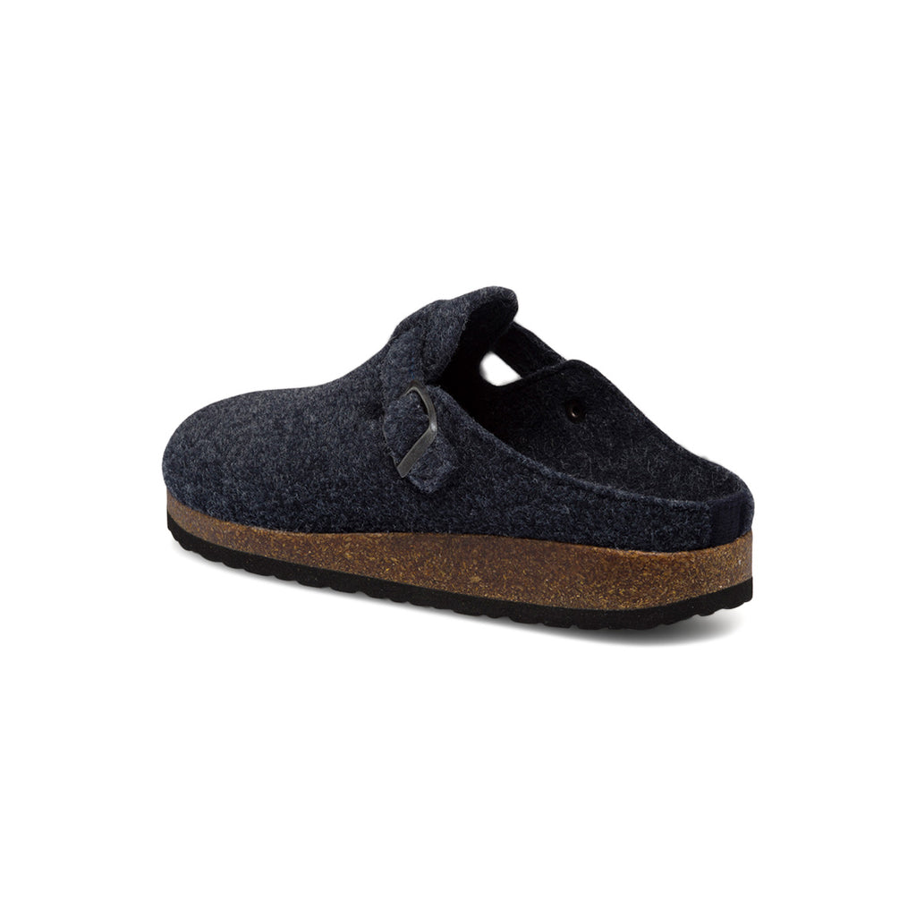 Pantofole blu in tessuto da uomo con cinturino Tè Verde