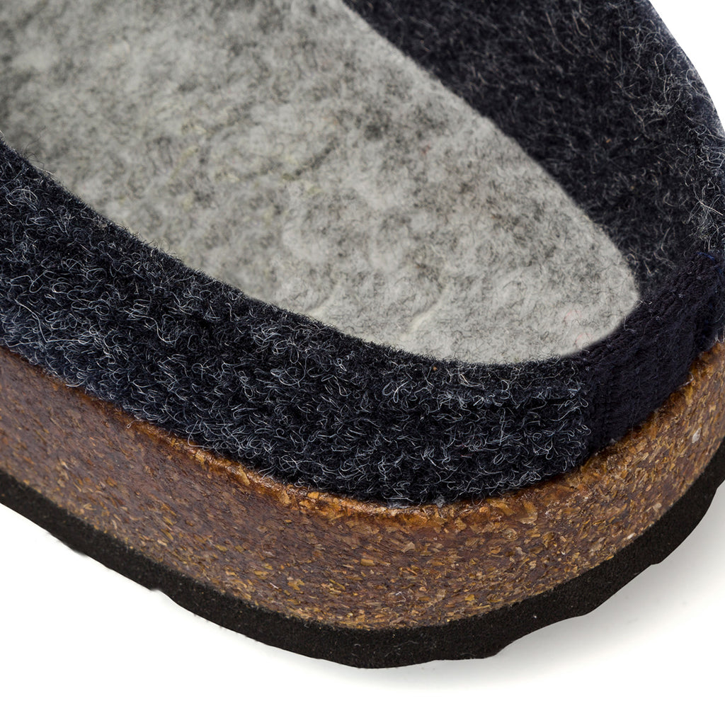 Pantofole blu in tessuto da uomo con cinturino Tè Verde