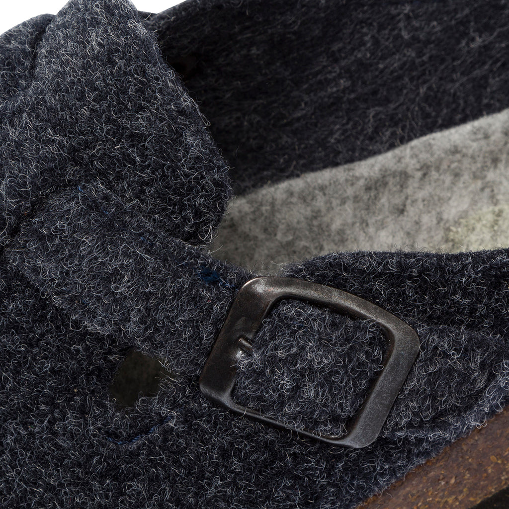 Pantofole blu in tessuto da uomo con cinturino Tè Verde