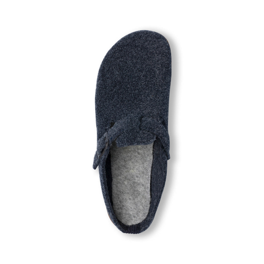 Pantofole blu in tessuto da uomo con cinturino Tè Verde