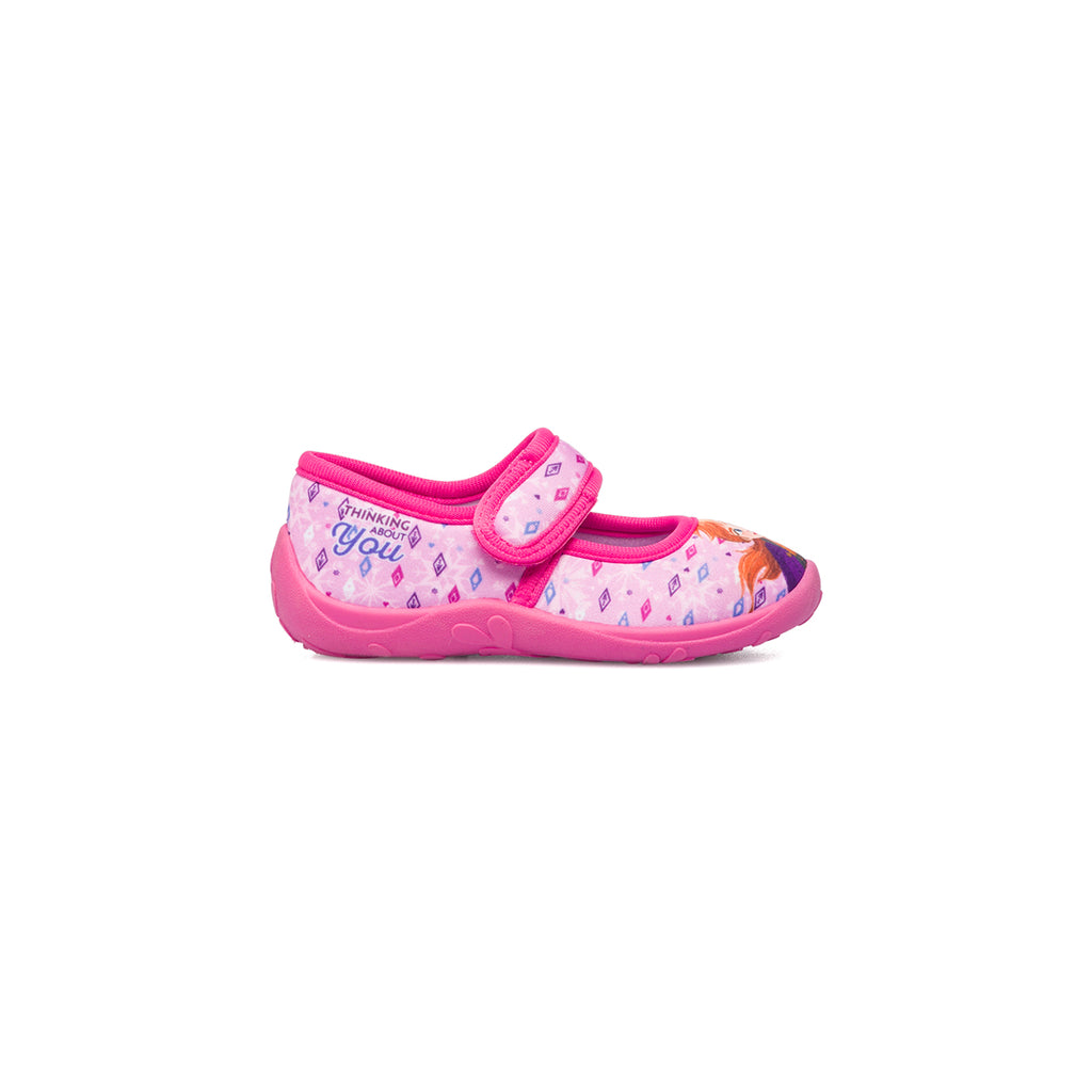 Pantofole da bambina fucsia con stampa Frozen