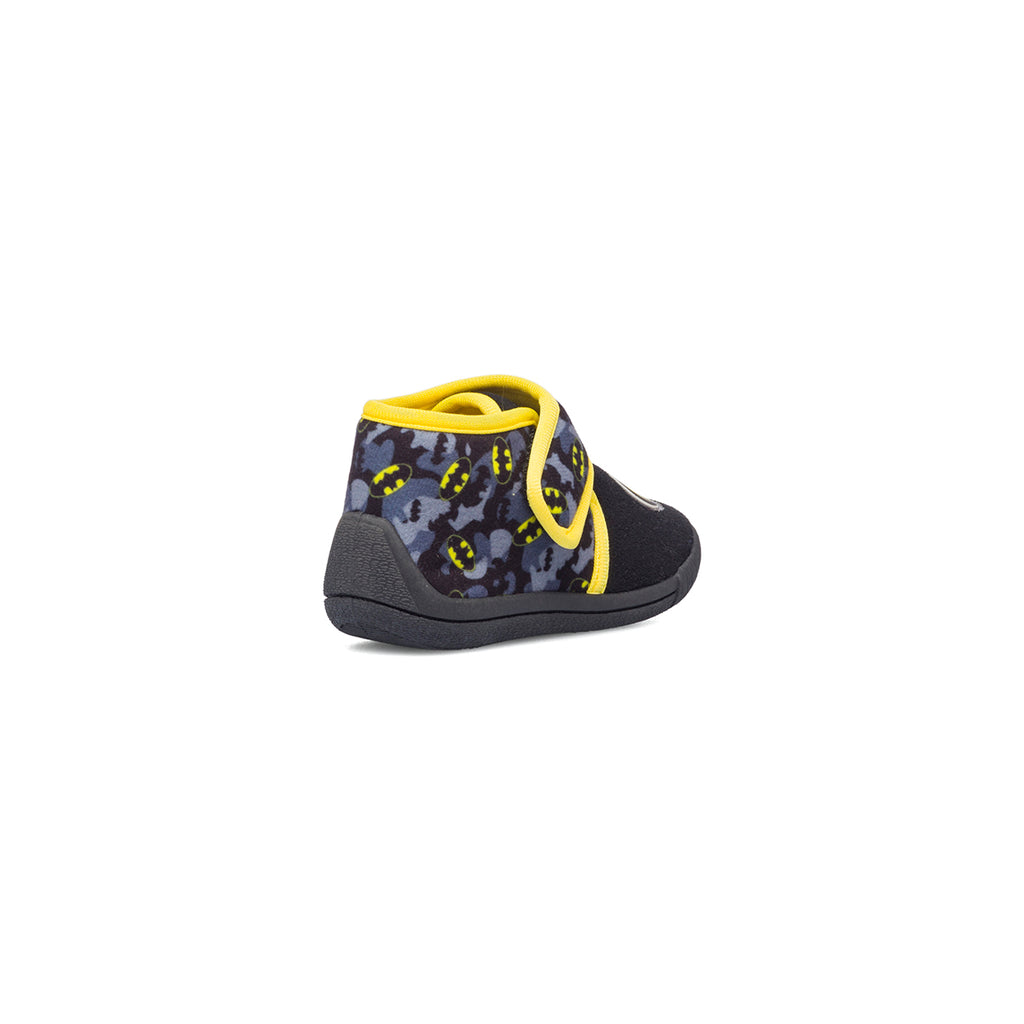 Pantofole da bambino nere con stampa Batman