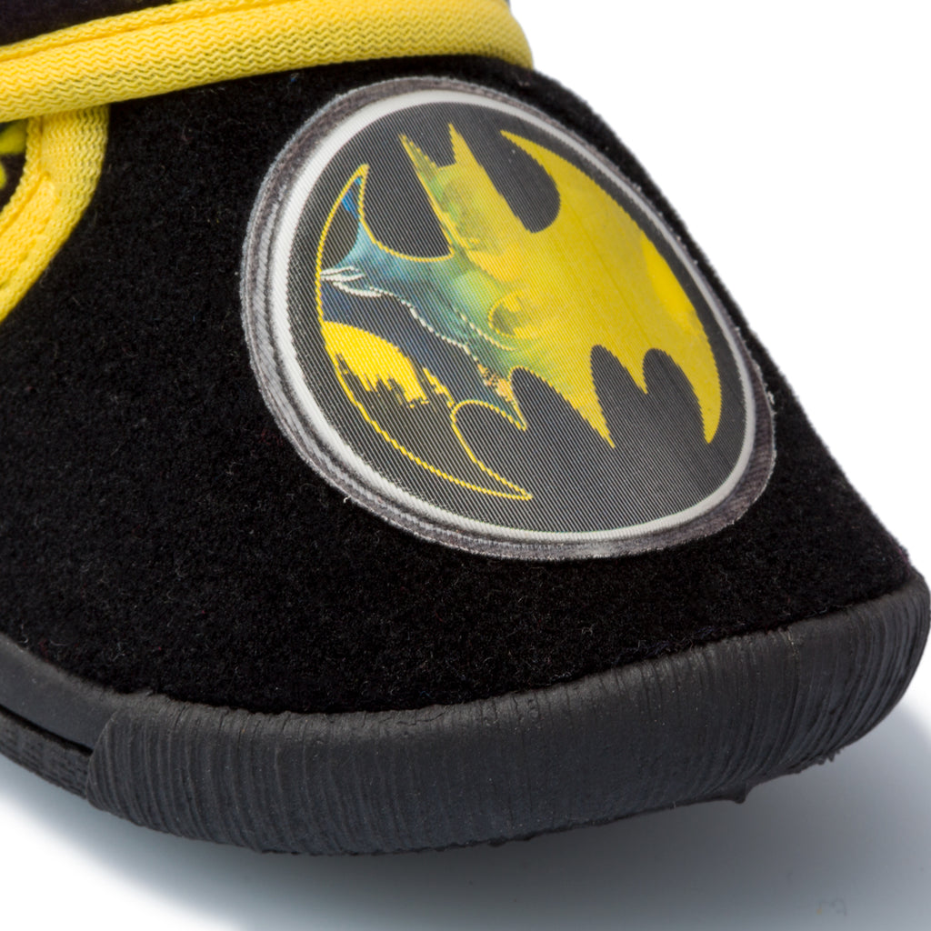 Pantofole da bambino nere con stampa Batman